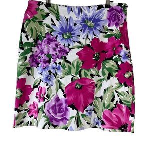 Girls Golf‎ Colorful Floral Golf Skort Womens 10 90’s Activewear USA Made